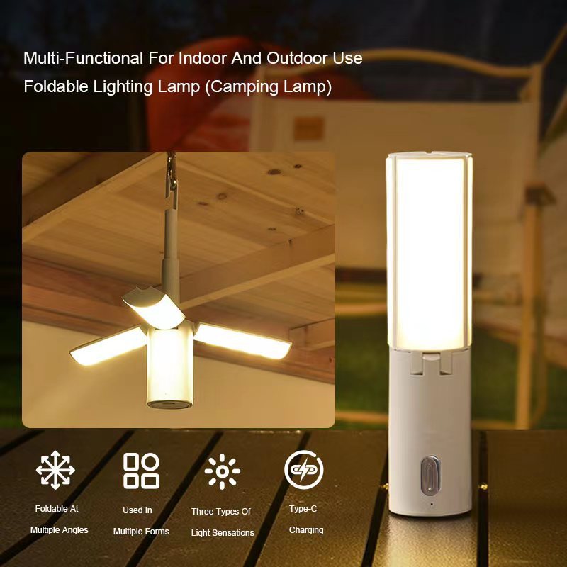 Outdoor folding multifunctional camping lights tent lights camping lights hand-hung lights student dormitory lights