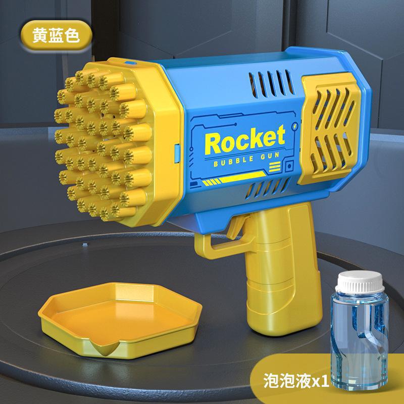 Children 40 hole bazooka light automatic handheld bubble MINI version of Gatling electric bubble blowing