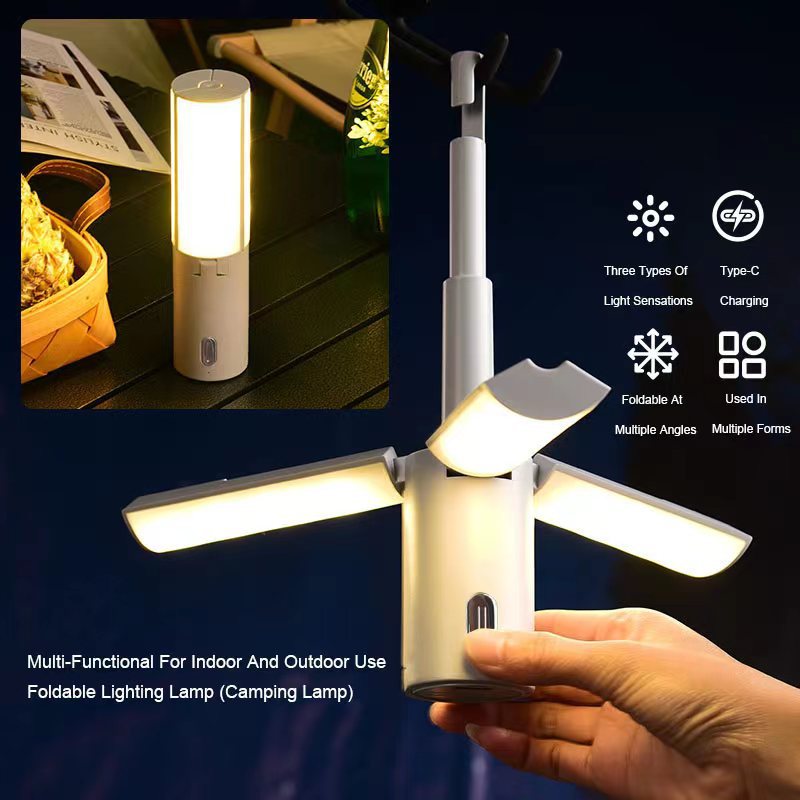 Outdoor folding multifunctional camping lights tent lights camping lights hand-hung lights student dormitory lights