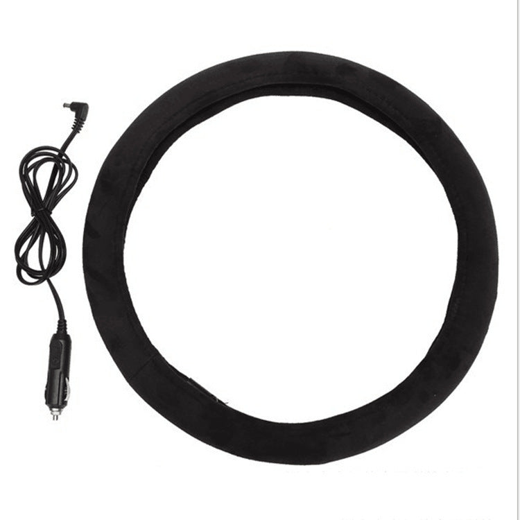 Warm hand steering wheel protector winter car steering wheel cover heating put the sleeve electric heating 12V fast heating