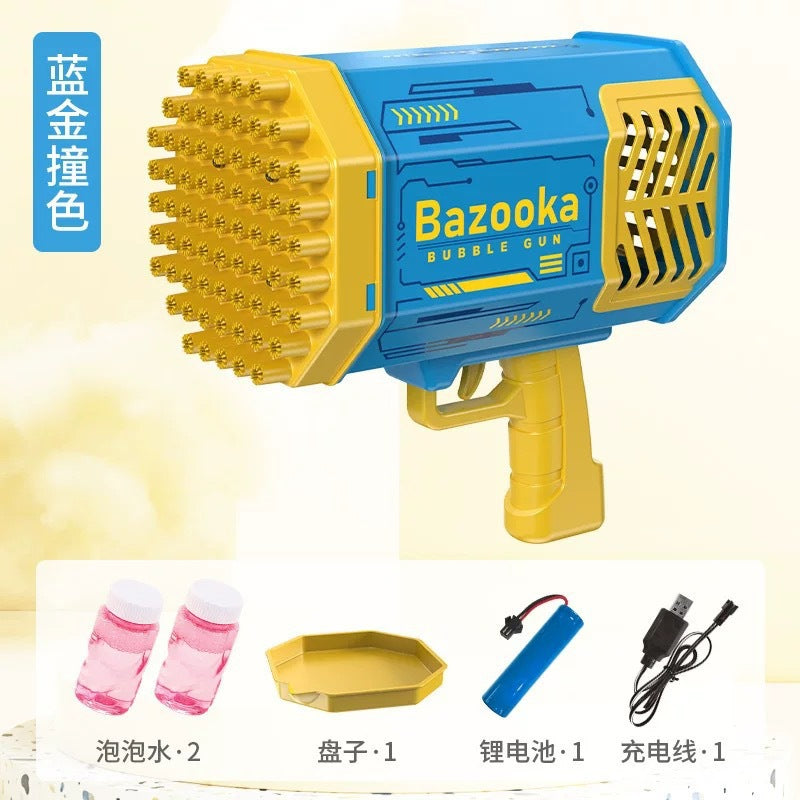 Children 40 hole bazooka light automatic handheld bubble MINI version of Gatling electric bubble blowing