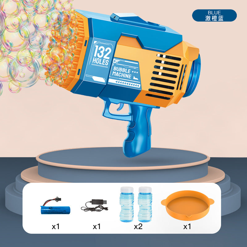 Children 40 hole bazooka light automatic handheld bubble MINI version of Gatling electric bubble blowing