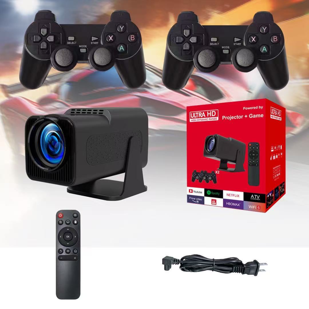HY320 Gaming Projector art Android 4K HD F600 Projector Home game console projector