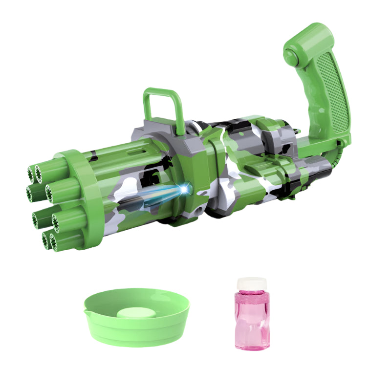 The same electric fun cute bubble machine Gatling children boys and girls blow bubble semi-automatic toys