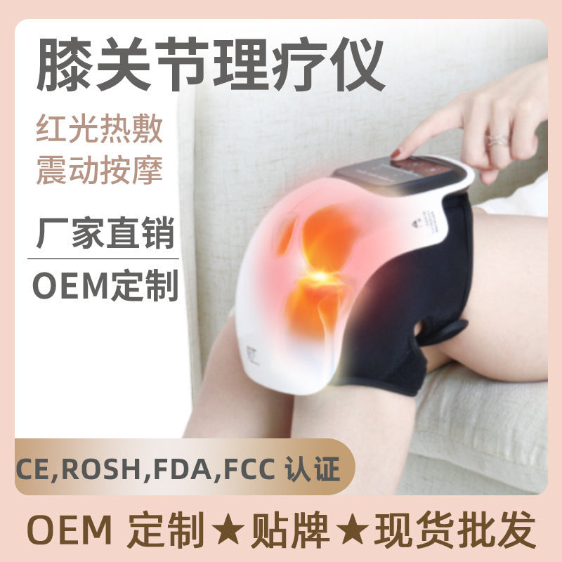 Knee joint therapy trument Wireless red light heating knee massager Electric kneepad knee massager